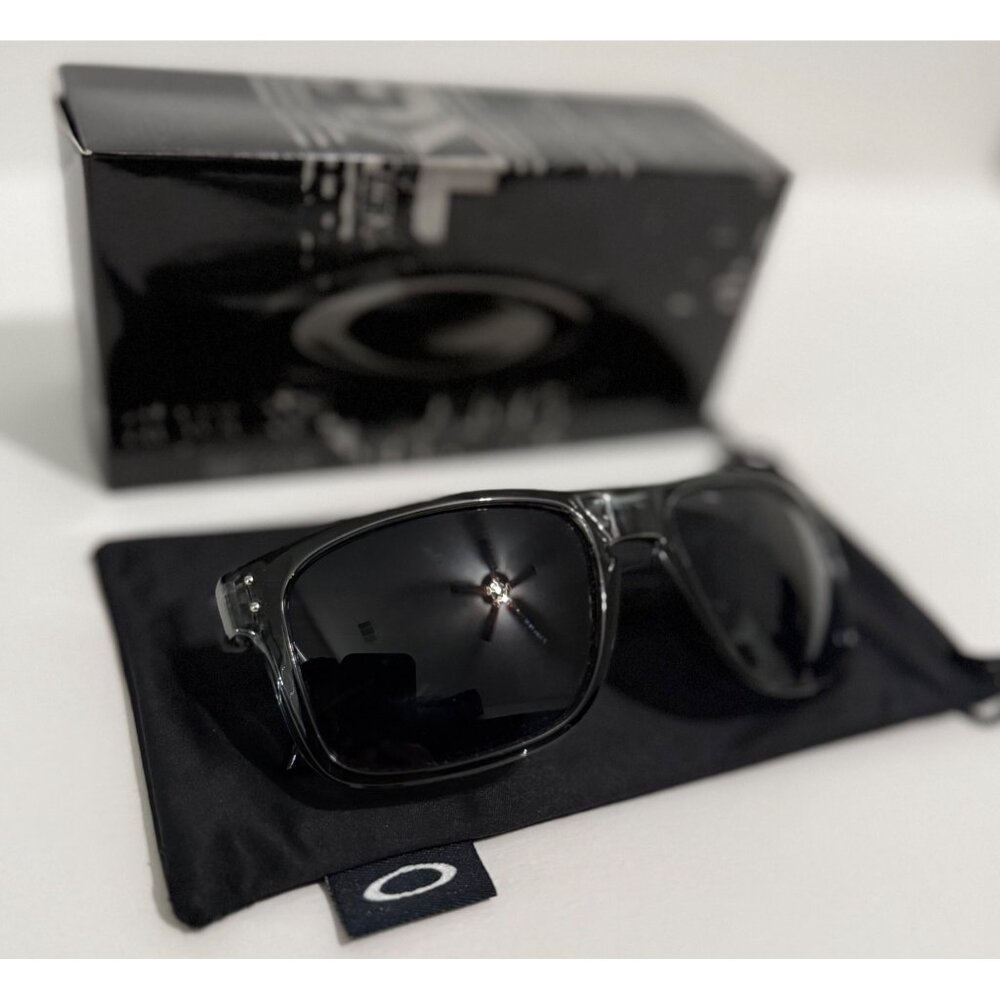 Oakley Holbrook Smoke Gray Frame 9102 Black Lenses - Picture 2 of 7